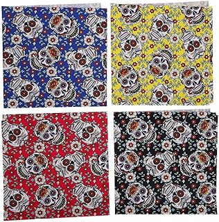 4Pcs Cotton Quilting Fabric Bundles 4 Farbe zum Quilten Patchworking Kleidung & Face Cover Making und DIY Crafts 50x50cm (...