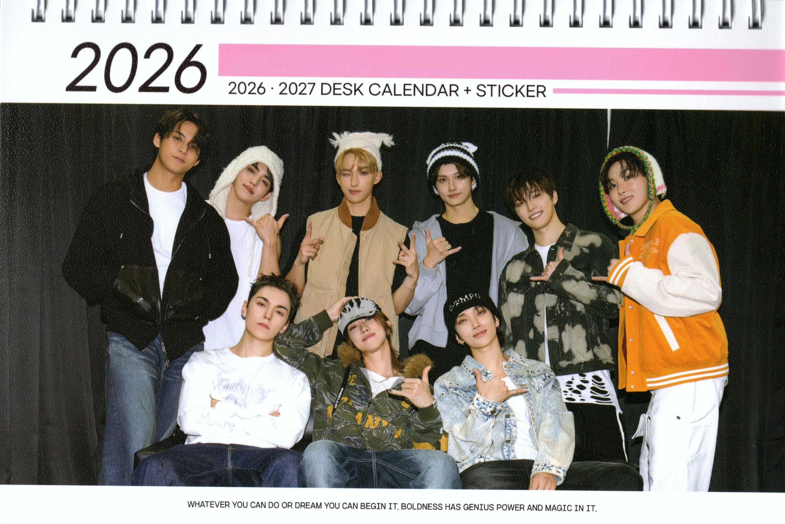 Amazon.co.jp: セブチ グッズ 卓上 カレンダー (写真集) 2026~2027年