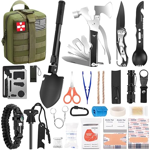 Gifts for Men Christmas Dad, Survival Kit, 150 PCS Survival