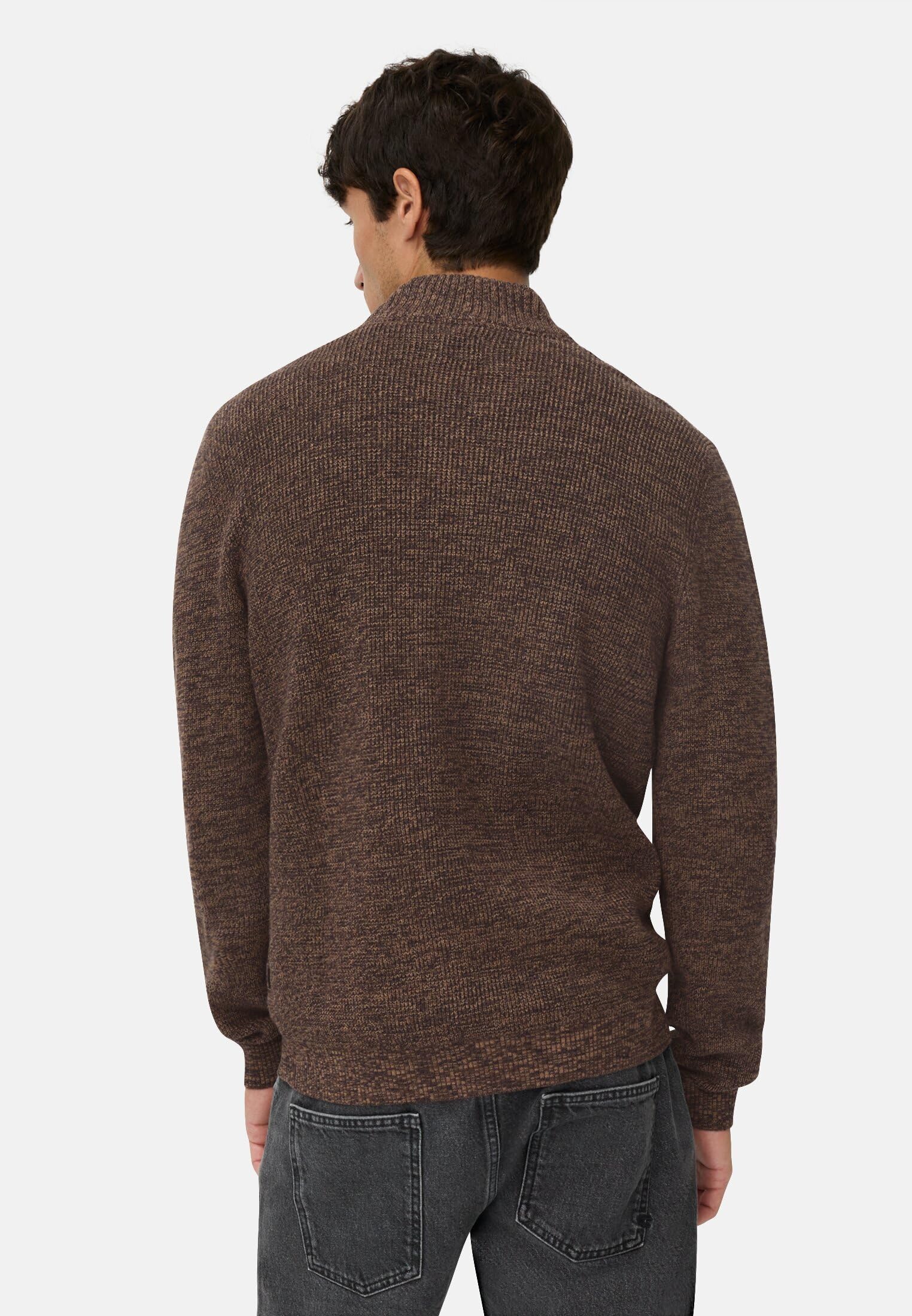 camel active Herren Strickjacke aus einem Soften Baumwollmix