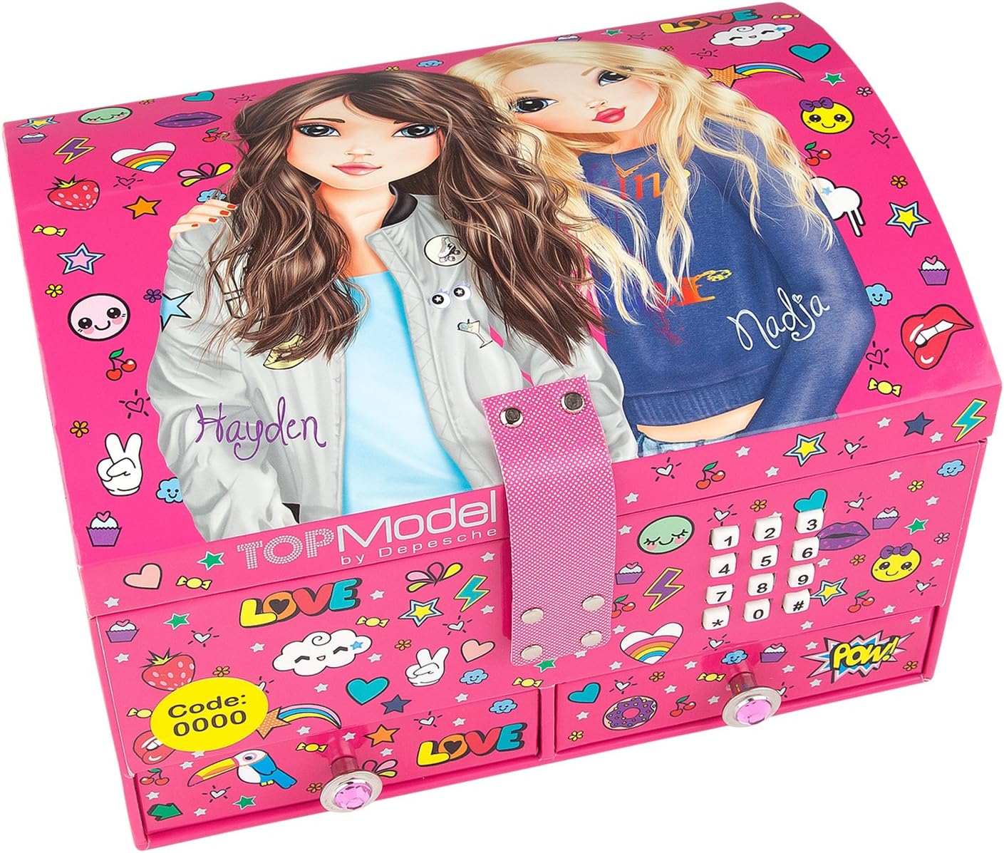 TOPModel 8745 Large Girls’ Jewellery Box with Code Lock and Sound - Motif 2