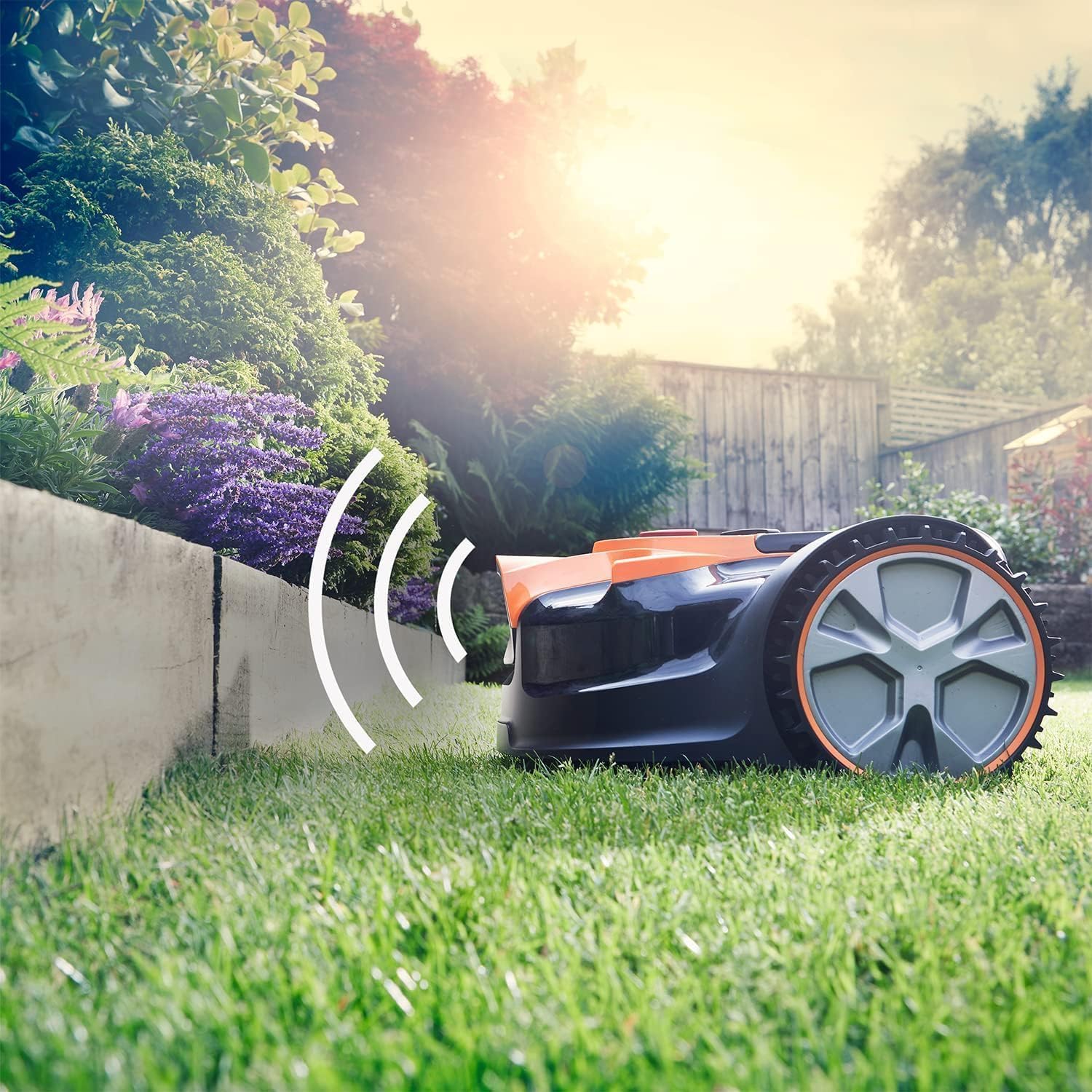 Lawnmaster OcuMow®16 bezprzewodowa kosiarka robota, odpowiednia do robotów samobieżnych o powierzchni do 80 m², z akumulatorem 2 Ah, kompaktowy model dla początkujących bez kabla ograniczającego