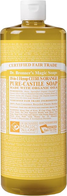 Dr Bronner's 946 ml Organic Citrus Castile Liquid Soap