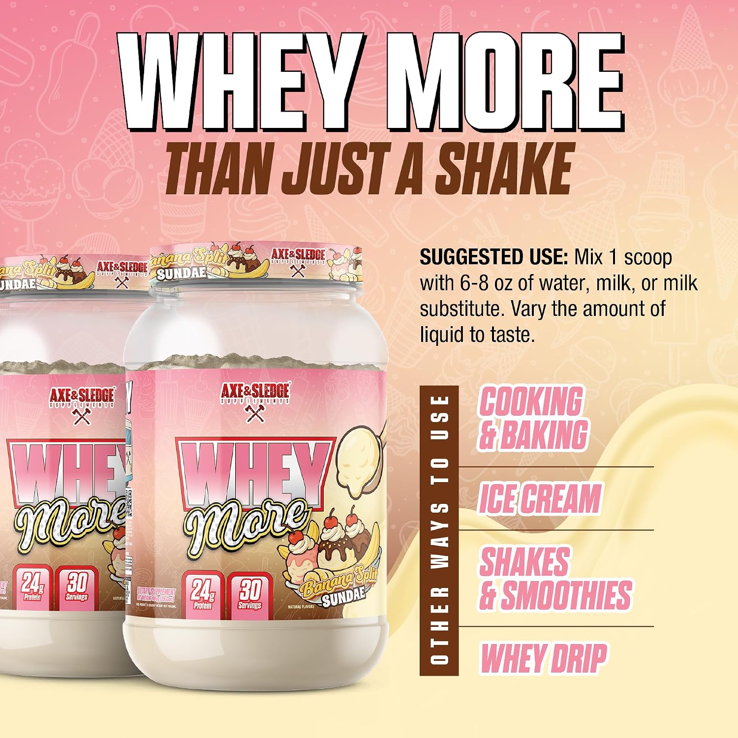 Axe & Sledge Farm Fed 100% Whey Protein Isolate | 25g Protein | Low Carb, Low Sugar, Gluten Free | Protein Powder for Men and Women | Keto | Made in the USA | 28 Servings, Never Ending Chocolate image 5