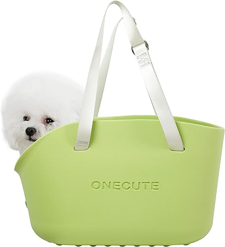 Bolsa transportadora para perros, plegable e impermeable, bolsa de transporte para perros, bolsa de viaje para mascotas con bolsillos para gatos y