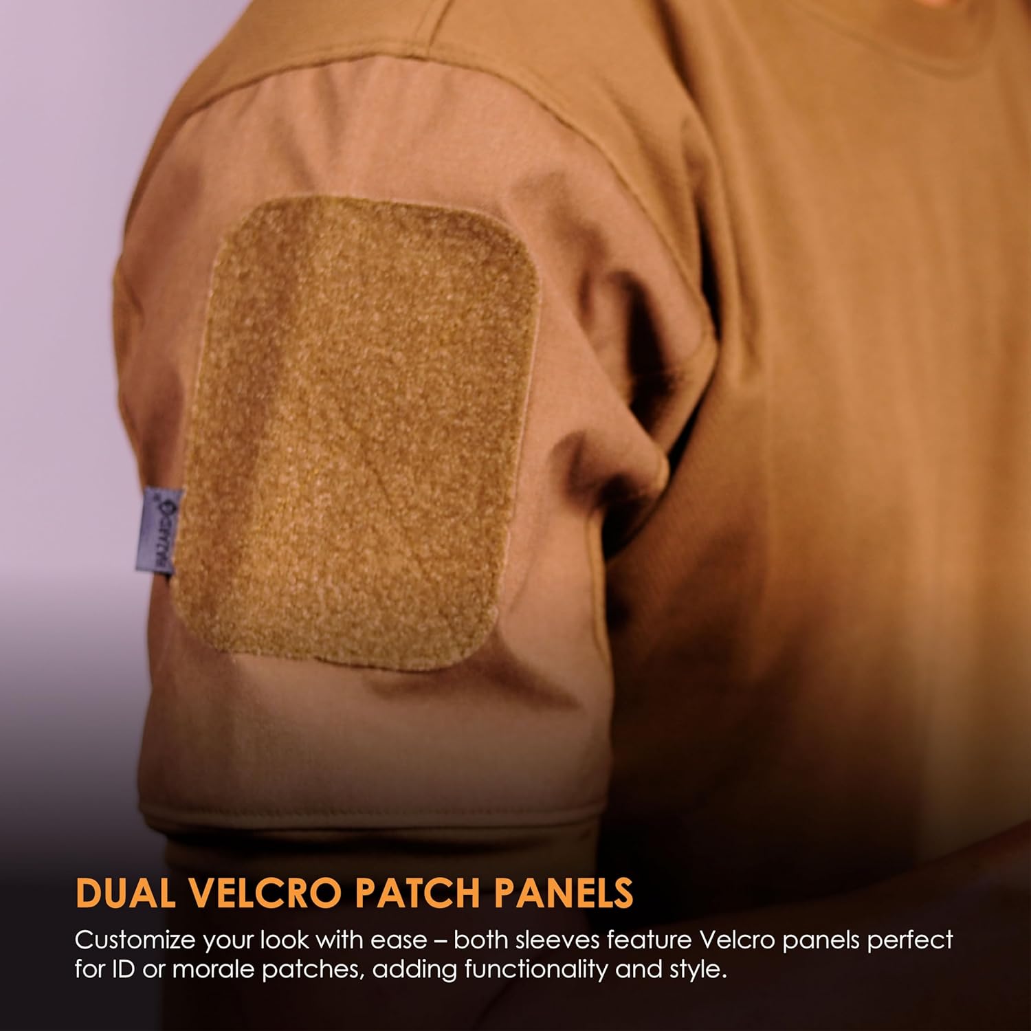 HAZARD 4 Battle-T Quick Dry Shirt - Tactical Shirt for Men, Crew Neck, Removable Patch Panel, Military, Police