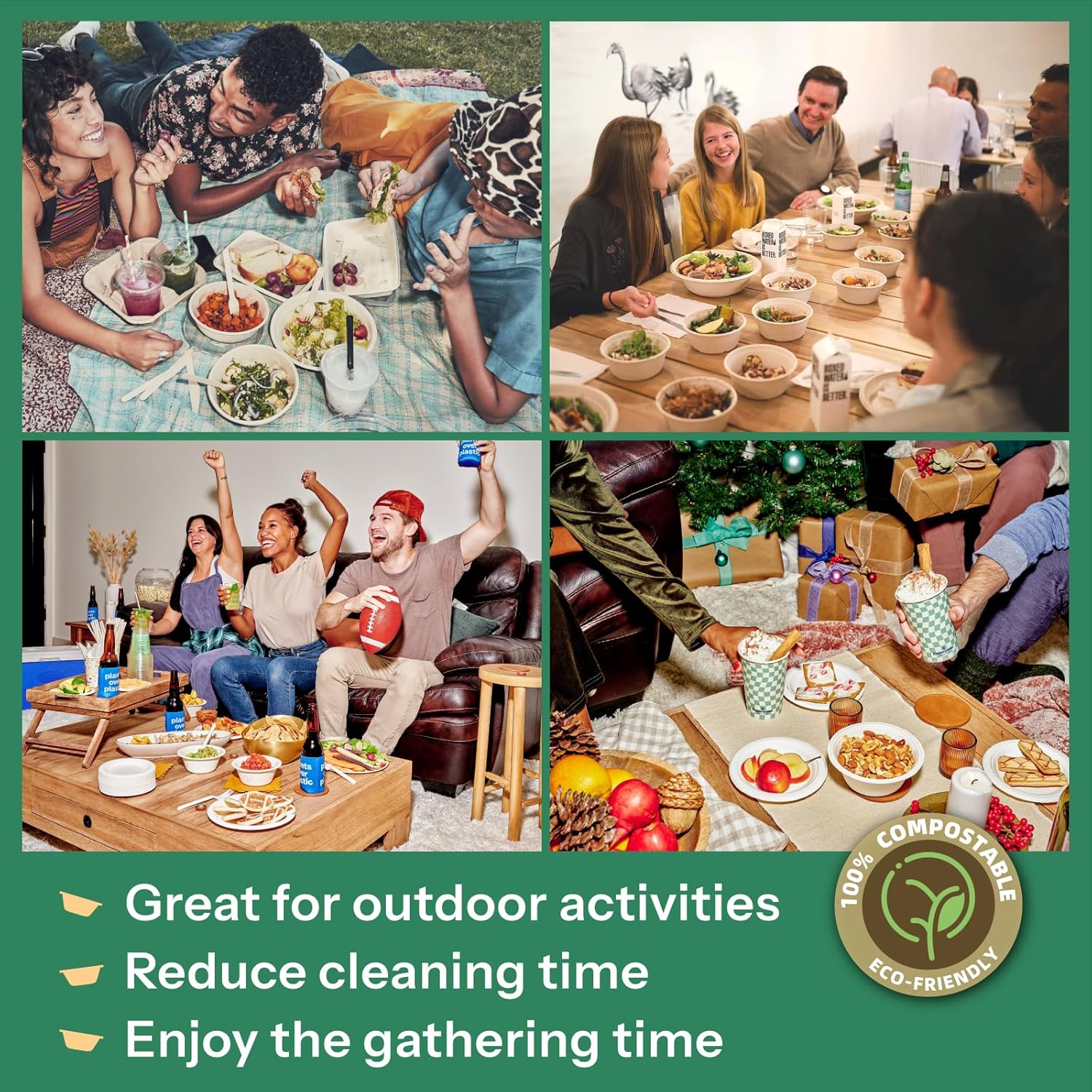 Homestockplus Disposable Soup Bowls 32 Oz [50 Pack] - Heavy Duty Deep Paper Bowls, Leakproof Compostable Containers for Ramen, Chili & Catering, Microwave Safe Bowls (White) - Image 7