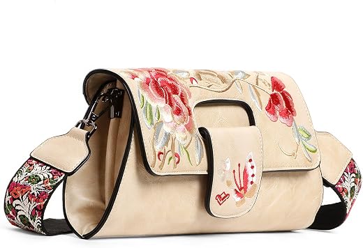 EXOTIC Premium Beige Sling Bag Premium Floral Emboridery shoulder sling bag