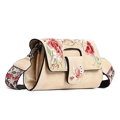 EXOTIC Premium Beige Sling Bag Premium Floral Emboridery shoulder sling bag