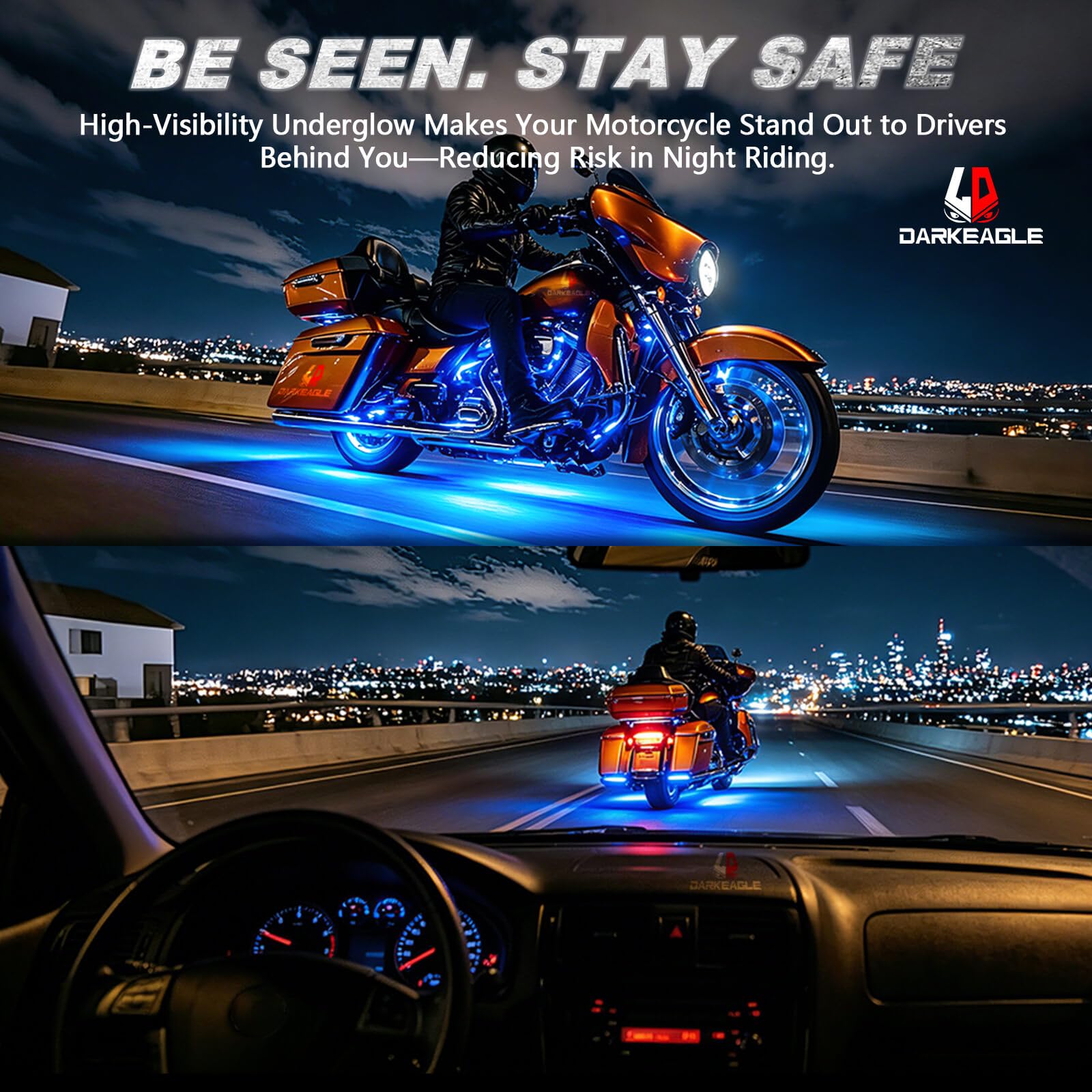 Kit di 12 luci LED per moto