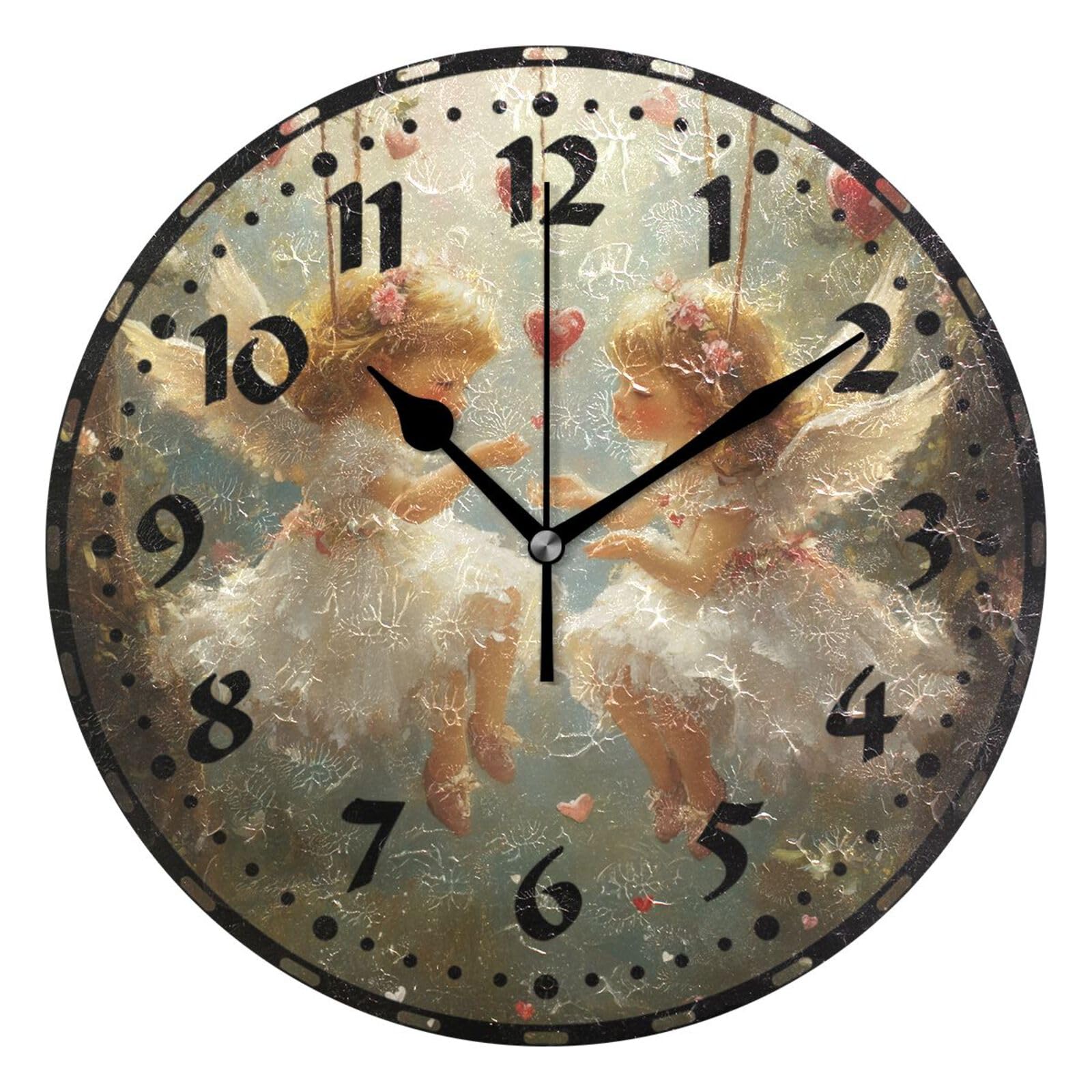 Horloge murale silencieuse sans tic-tac facile à lire maison et cuisine
