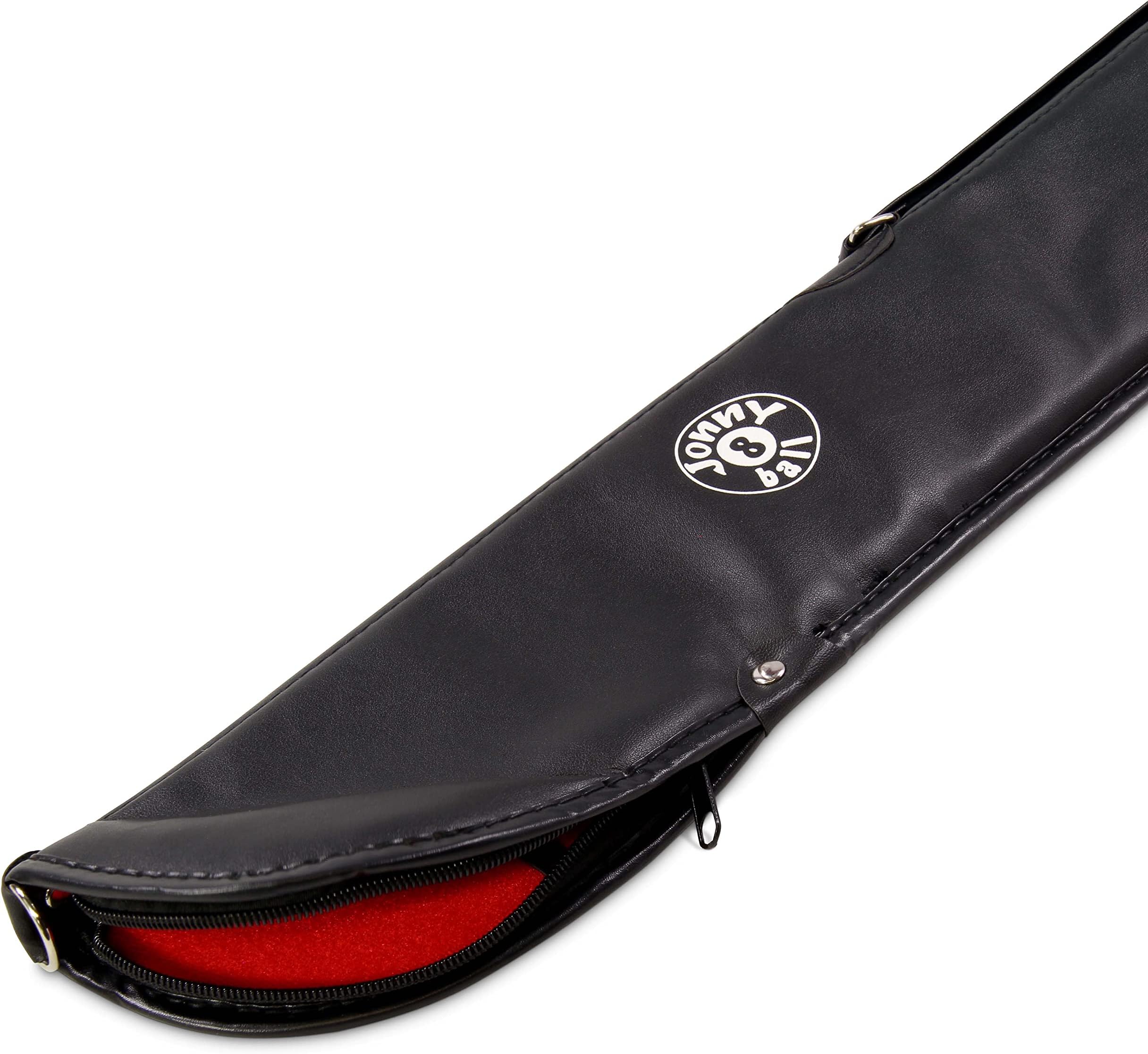 Heavy Duty Vinyl Soft Snooker or Pool Cue Case for 2 Piece Centre Jointed Cues