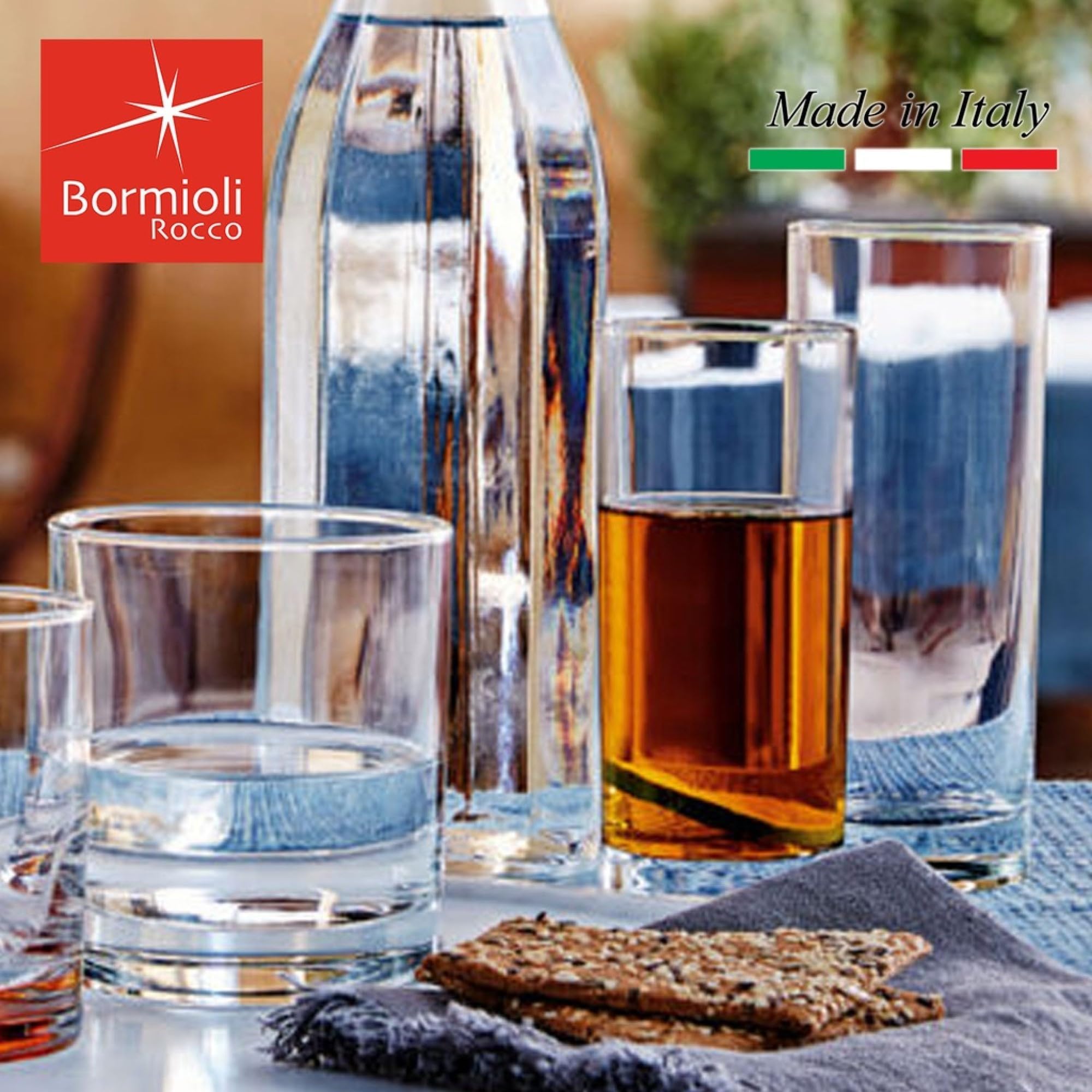 Amazon.com: Bormioli Rocco Cortina 13.5 Oz Cooler Glass (Set of 6 