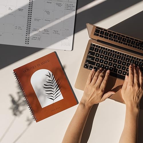 Miniatura 4 de Agenda mensual simplificada 2024 y libro de calendario, hermoso cuaderno de lista de tareas 2023-2024 para mujeres u hombres, organiza fácilmente