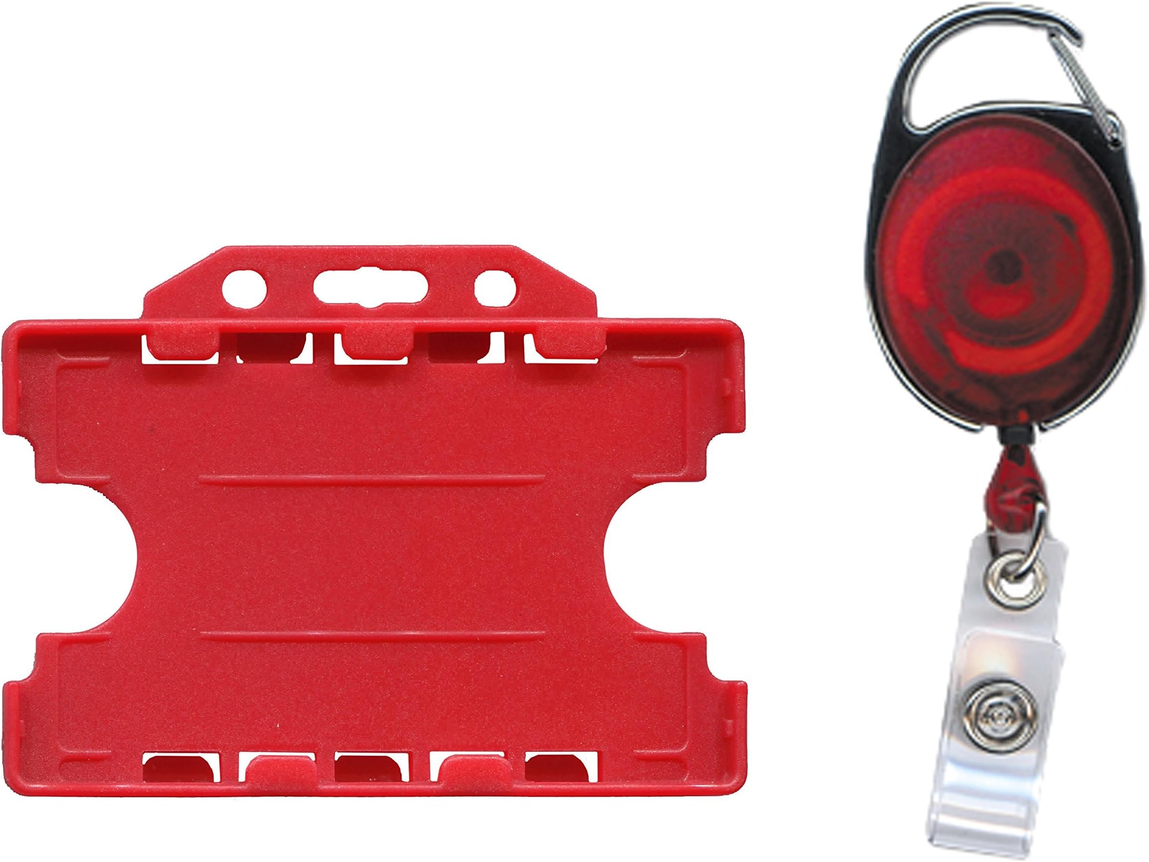ACB ACBL-OS-2025 Premier Badge Reel and Double Sided Id Card Holder - Red