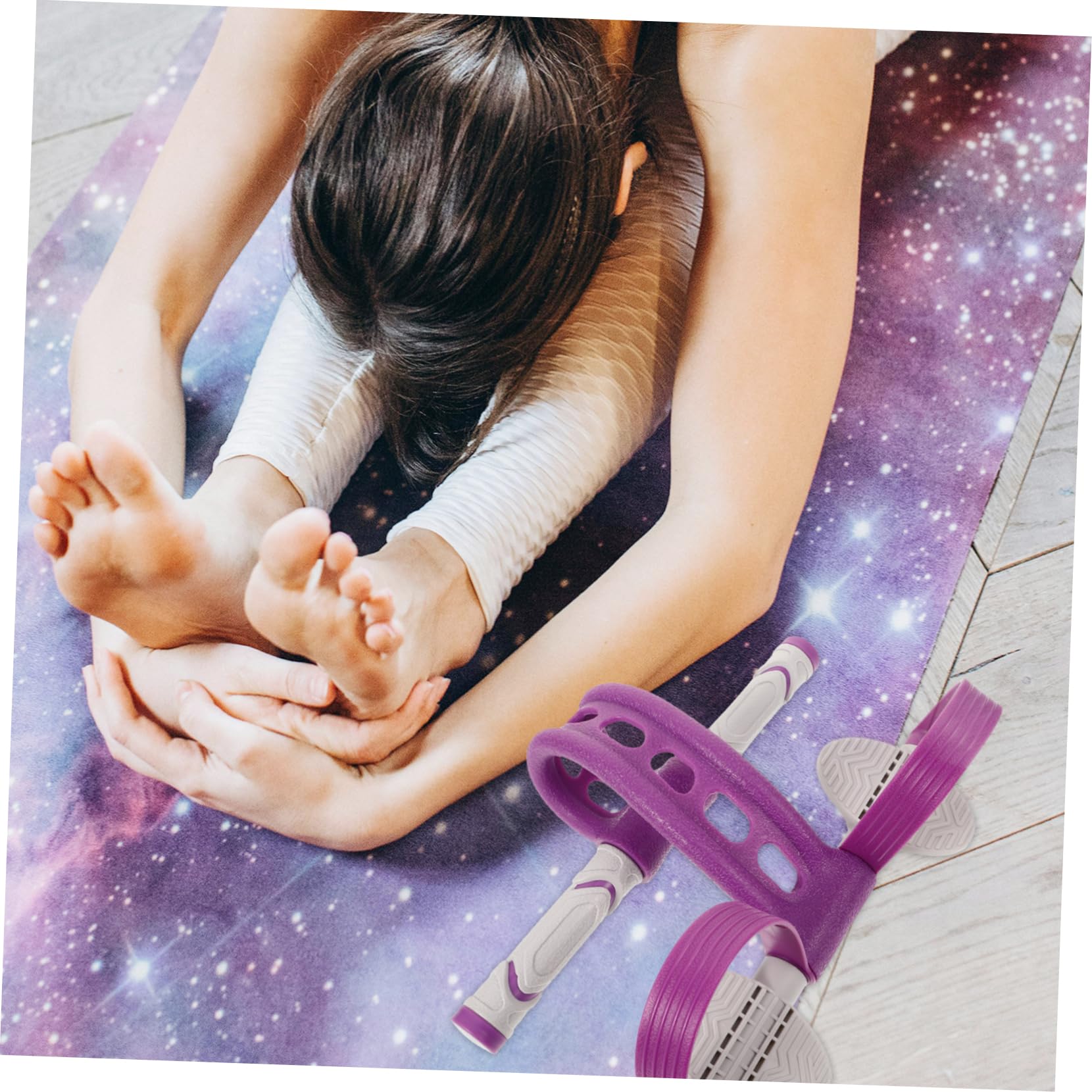 Cuerda para Tirar del Pedal de Yoga Púrpura, TPR Abs