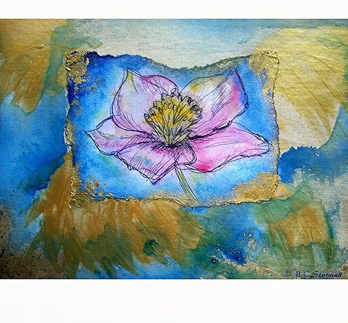 Miniatura 2 de CafePress Pink Flower! Floral Art! Standard Size Playing Cards