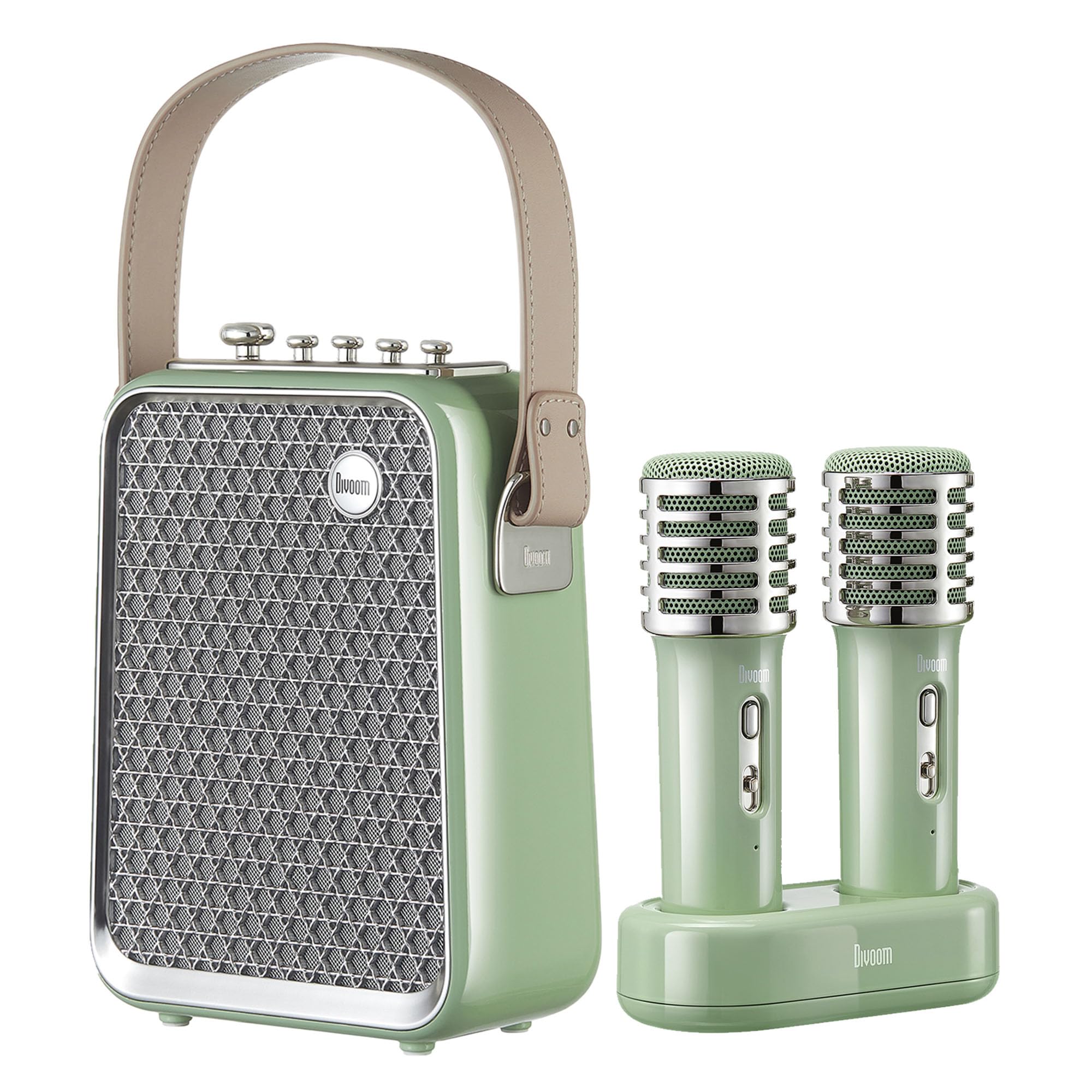 Songbird Karaoke Bluetooth Speaker - Portable and Fun Audio - Green