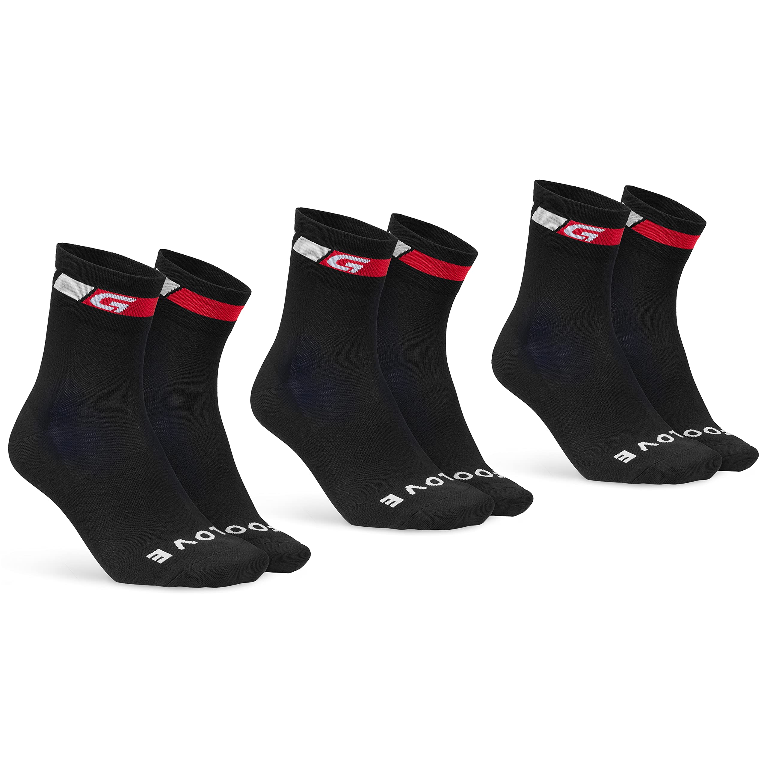 GripGrabClassic Regular Cut Single & Multipack Summer Cycling Socks Road Bicycle Mountain Gravel Bike Indoor Spinning