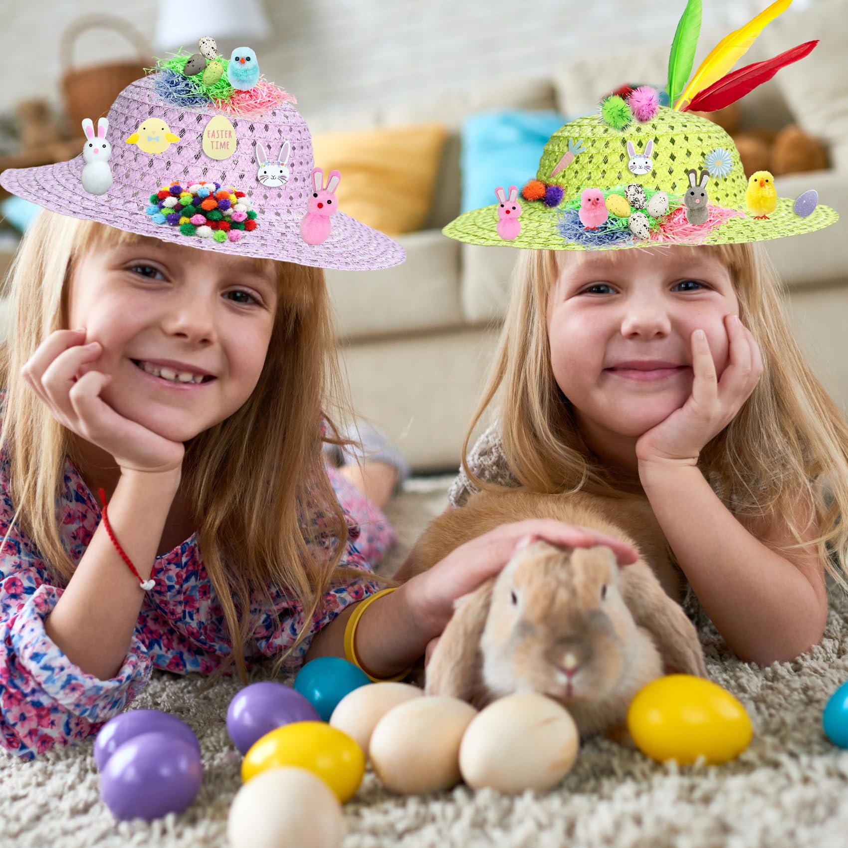 Kit Cappello Pasquale Fai-da-te Per Bambini - Decorazioni E Accessori - 6