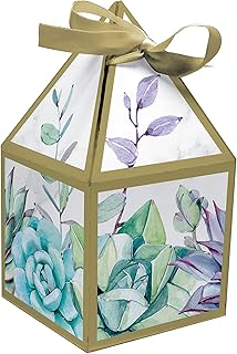 Creative Converting Geometric Succulents Favor Boxes, 3