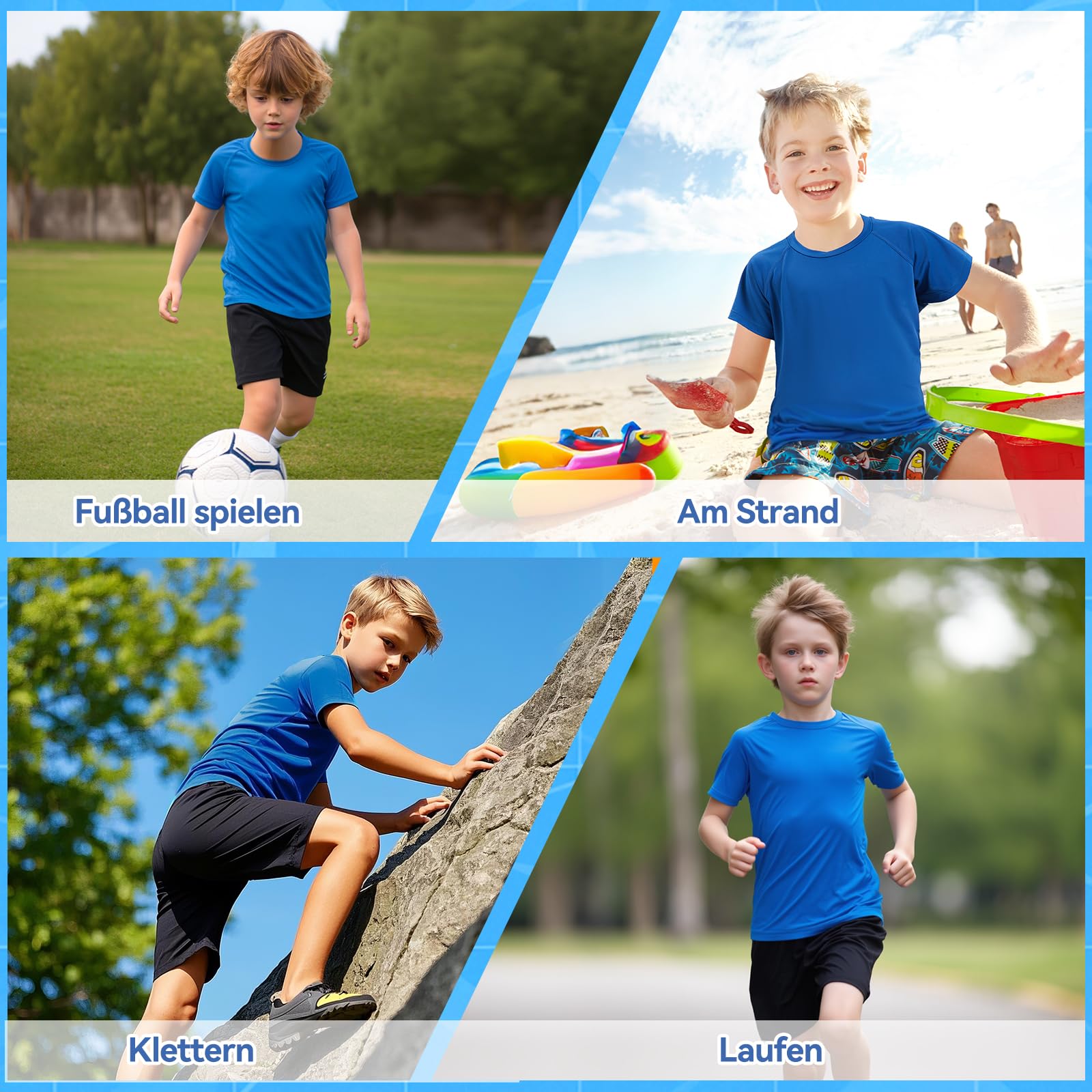 TBoonor Protección UV UPF 50+ para Niños - Camiseta Rashguard de Manga Corta de Secado Rápido para Baño