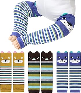 XEPST Baby,Clothing,Baby Boys 0-24m,Socks & Tights,Leg Warmers XEPST Pack of 3 Toddler Baby Leg Warmers, Cute Animal Bear Pattern Long Legwarmers Knee Socks Knee Protector Leg Sleeves for Baby Kids Toddlers Boys 0-3 Years, One Size