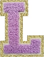 Vista 65 de SPRT - Parches de letras de chenilla universitaria con purpurina, parche de letras blancas para planchar con letras del alfabeto para disfraz