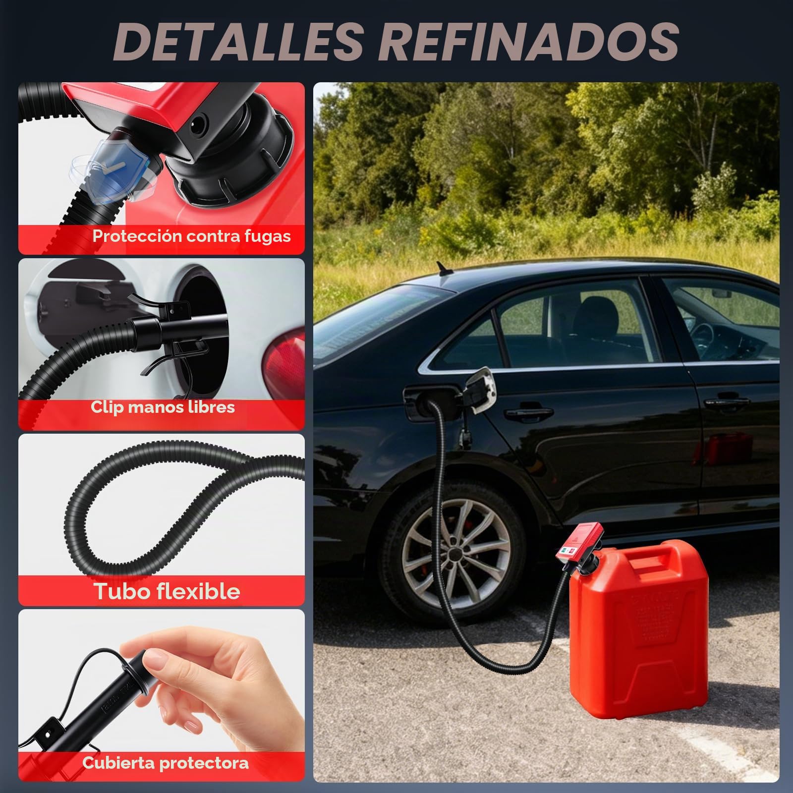 Bomba de combustible con sensor de parada automática, 3.2 GPM (12 L/min)