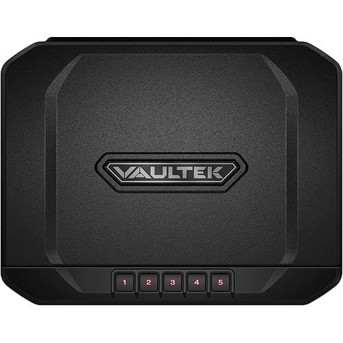 VAULTEK Essential Series Quick Access Handgun Safe with Auto Open Lid and Rechargeable Lithium-ion Battery (VE20) (Compact Safe)