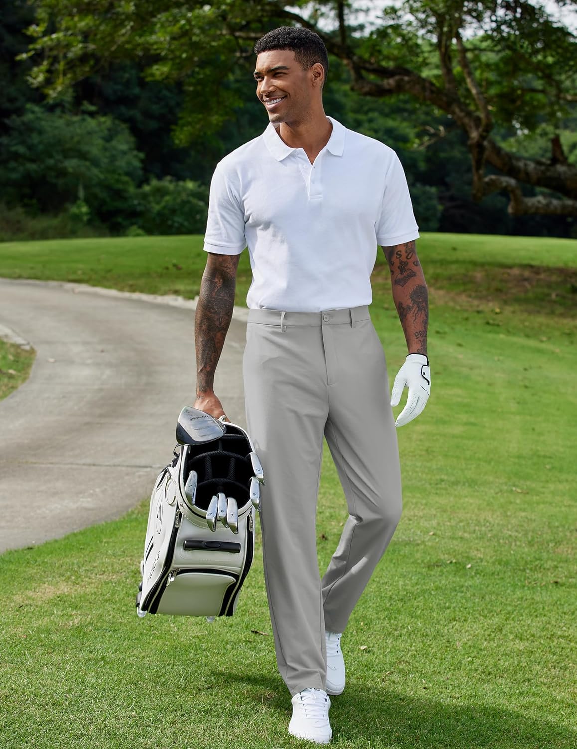 COOFANDY Calça social masculina de golfe elástica para trabalho, secagem rápida, leve, casual, justa, com bolsos em promoção! Veja a oferta e mais achadinhos de Calças 3 Hoje é o melhor dia para comprar COOFANDY Calça social masculina de golfe elástica para trabalho, secagem rápida, leve, casual, justa, com bolsos com aquele preço maroto! Promoção! Aproveite a oferta! 3