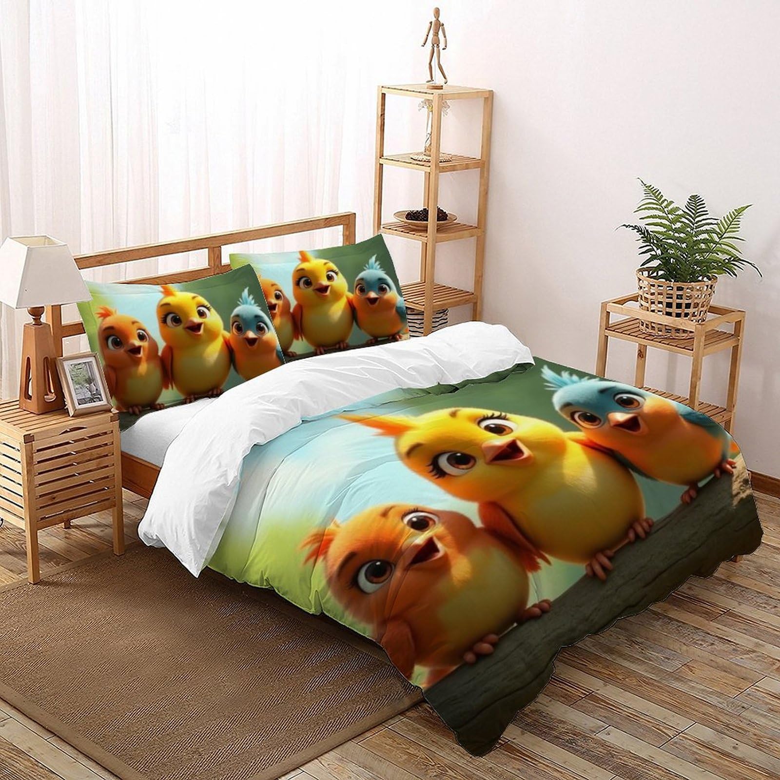Housse de couette King Animaux 3D microfibres 220x240cm