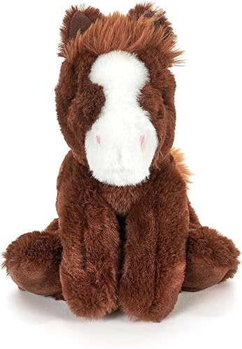 Miniatura 2 de The Petting Zoo Peluche de caballo flexible, regalos para niños, animales salvajes de la vida silvestre, juguete de peluche de caballo de 8 pulgadas