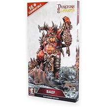 Dungeons & Lasers Baef Horned Demon DND Miniature - 105mm 4.1" Tall with Scenic Base - 5e Compatible - Painting and Assembly Required - for 14 Years +