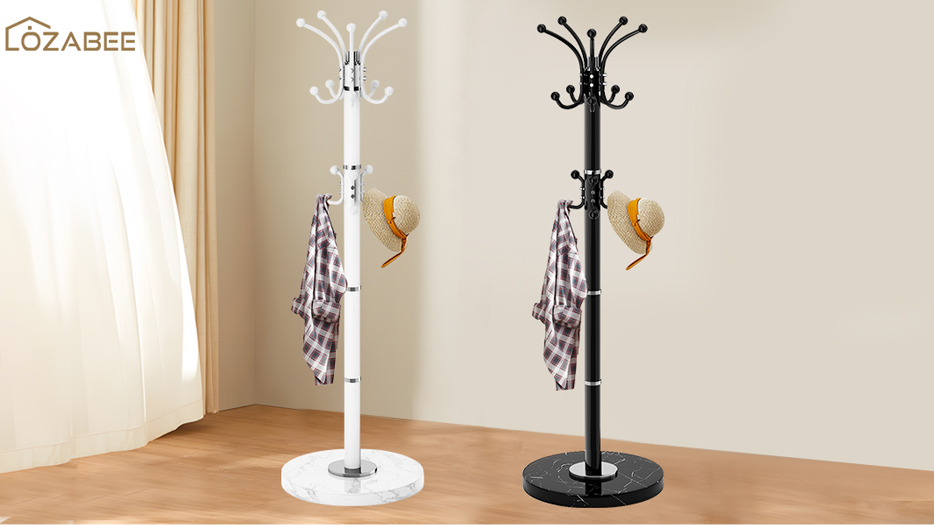Amazon.com: LOZABEE Metal Coat Rack Stand, Modern
