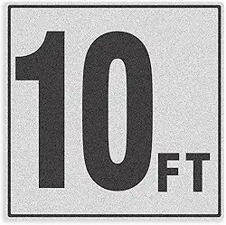 Marcadores de profundidade de piscina de 3 m - Joyfulmap 1 pacote de adesivos de vinil de 15 x 15 cm - marcadores de número de piscina adesivos - Sinalização de segurança para decks de piscina -