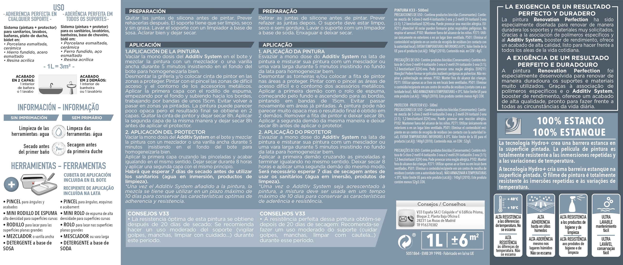 RENO PERFECTION SANITARIOS 1L BLANCO