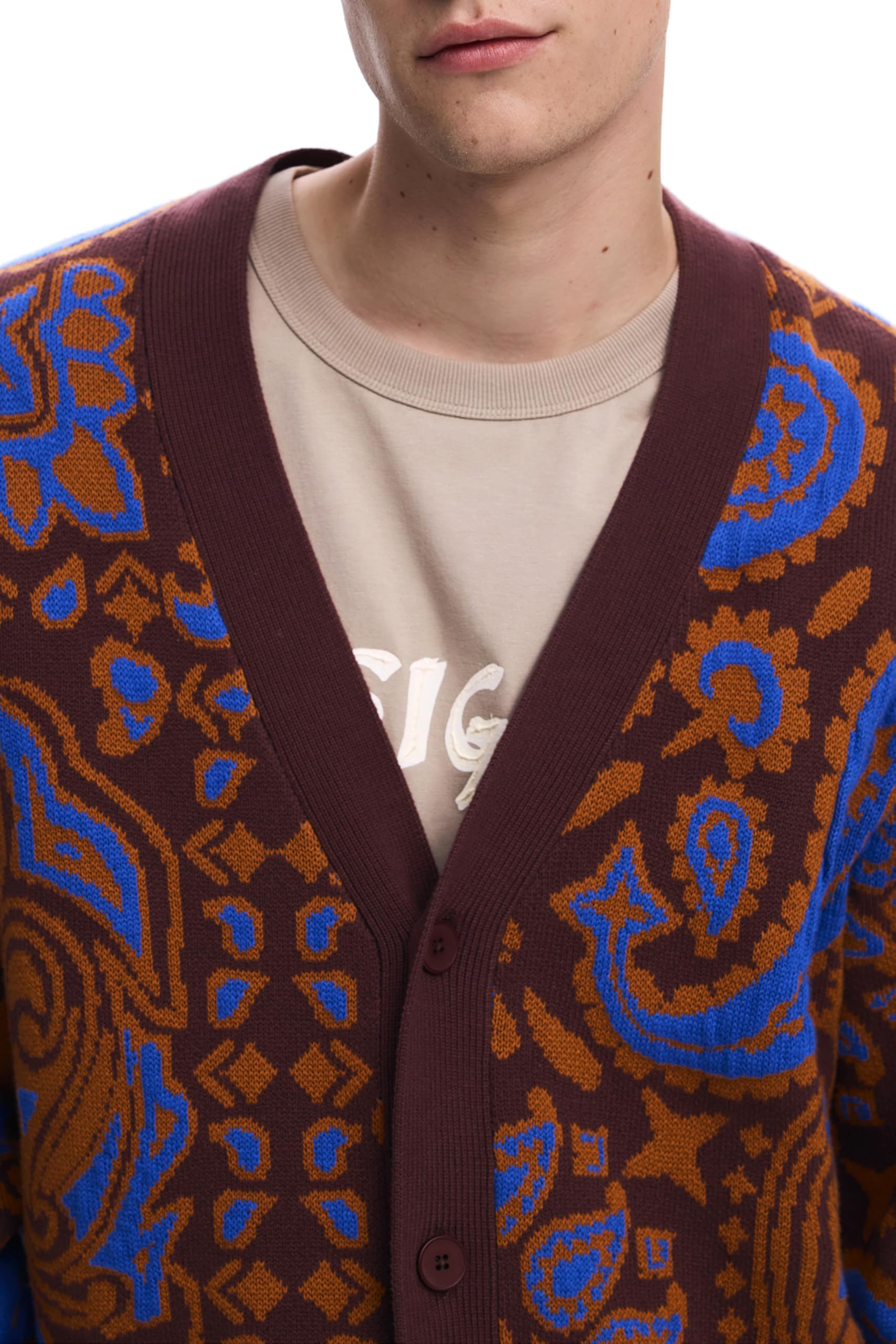 Desigual Man Top 1 Color Sweatshirt Uomo
