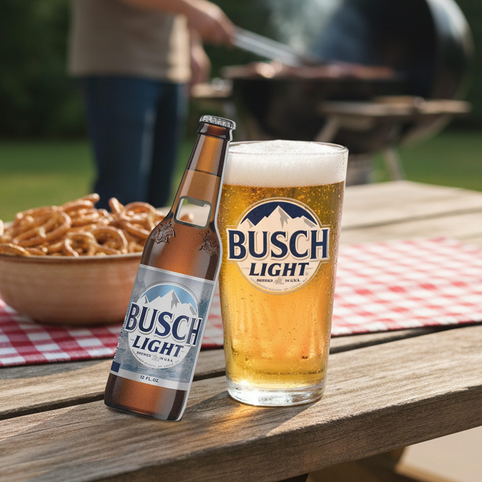 USA BUSCH プールバーライト Marketplace Brands Busch Light Beer Pint Glass Conjunto de 3 peças