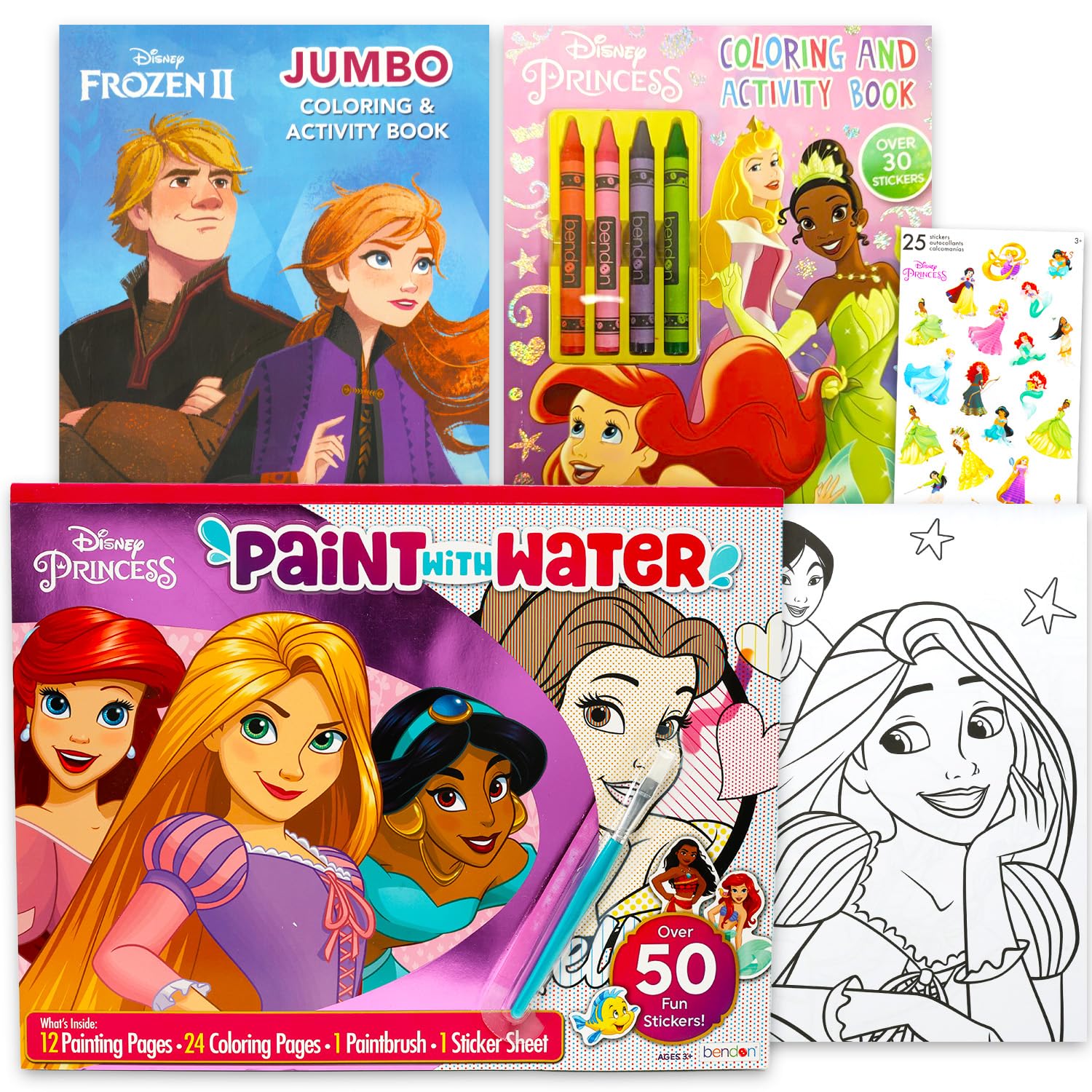 Coffret peinture et coloriage princesses Disney à offrir pour un anniversaire d'enfant