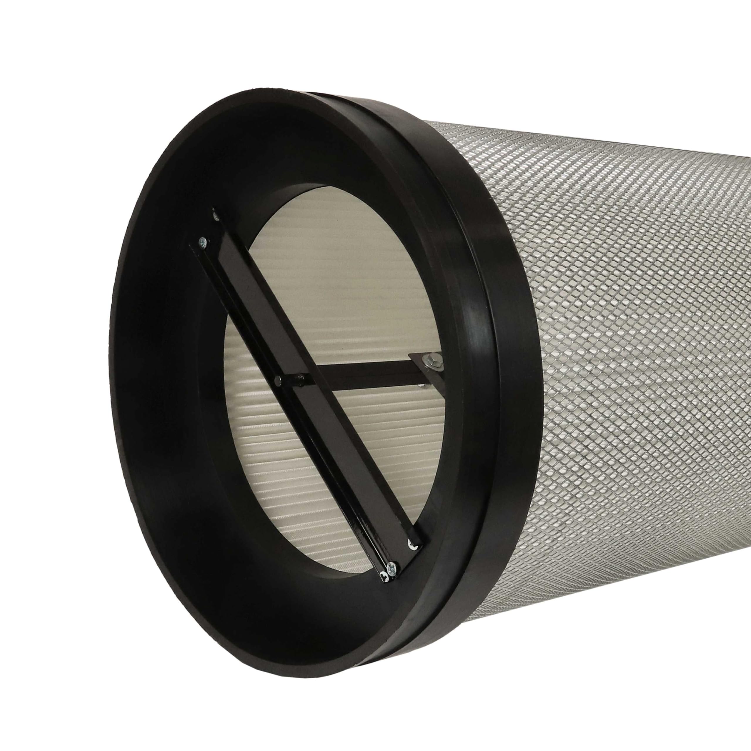 vhbw Filtro per polveri sottili sostituisce Scheppach 75006000 per impianto di aspirazione - cartuccia filtrante con spazzola per la pulizia