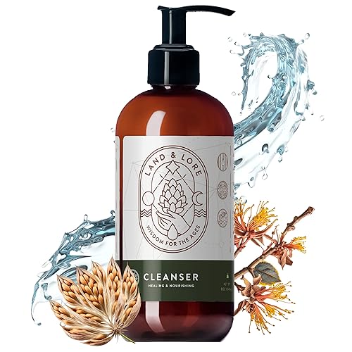 Land Lore Limpiador facial para hombre lavado facial natural para todos los tipos de piel control del acné y aceite produce una piel más suave