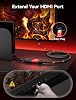 Cable Extensor HDMI JSAUX 3.3 pies, 4K 60Hz alta velocidad macho a hembra PC-Red | Adaptador conector macho a hembra, HDR HDCP 2.2, para Roku TV, Streaming Stick, HDTV, Laptop, Monitor de computadora, PC 5
