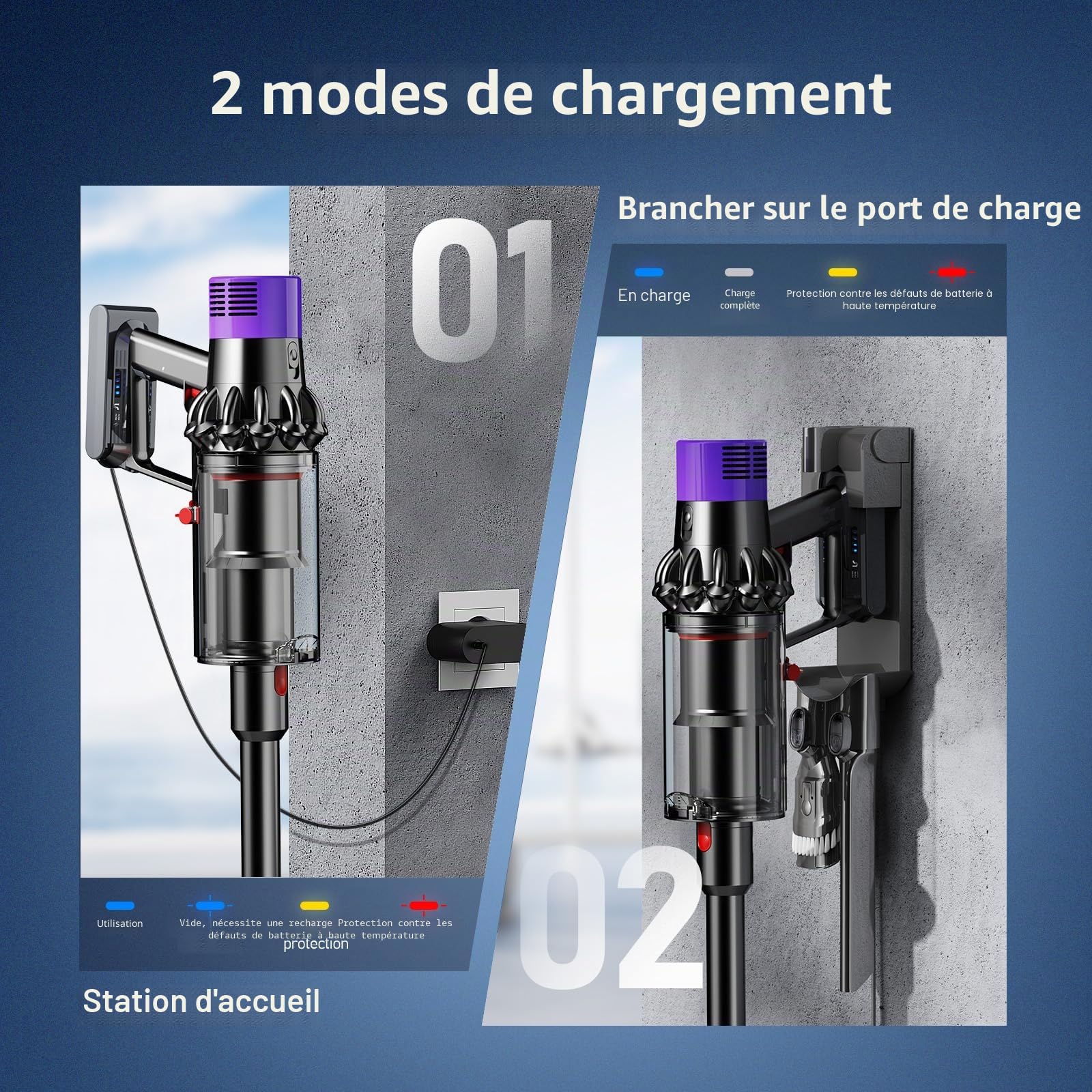Keenstone 8000mAh Batterie pour Dyson V10 SV12 Animal Absolute Motorhead Parquet Fluffy Total Clean SV27 Cyclone Aspirateur sans Fil