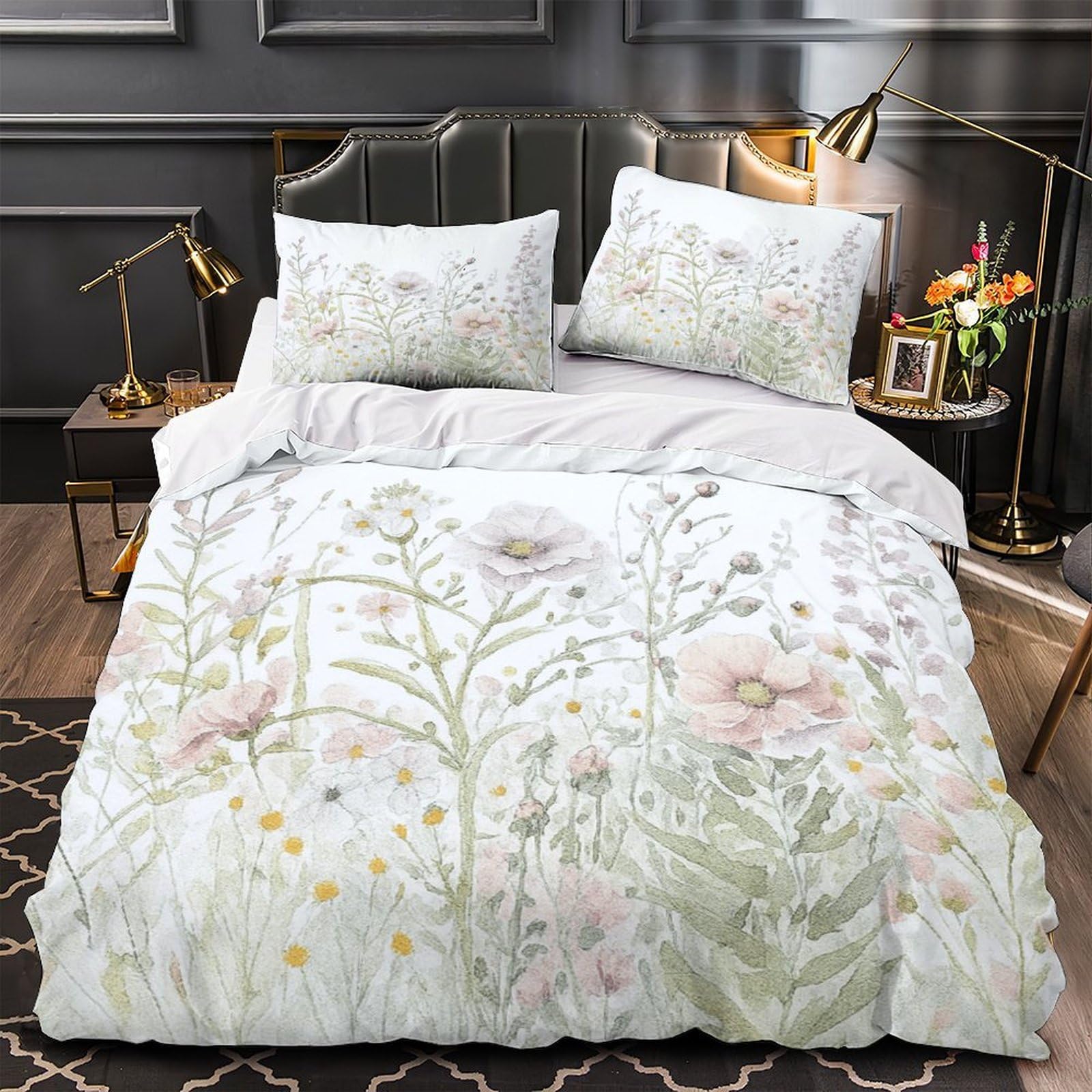 Linge de lit fleurs sauvages pour une chambre d'enfant apaisante