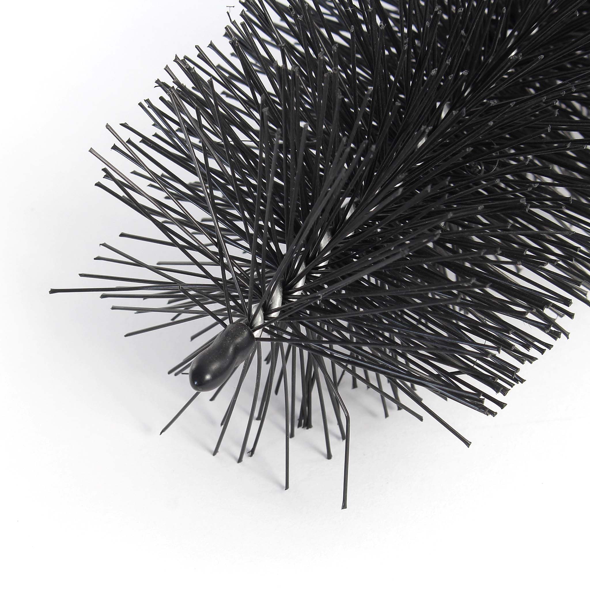 Wiltec Lot de 24x Brosse filtrante Black Brush - 30 x Ø 15 cm - en Polypropylène - Filtration et Élimination de Particules, Noires - pour Bassins et Étangs Koi Jardin