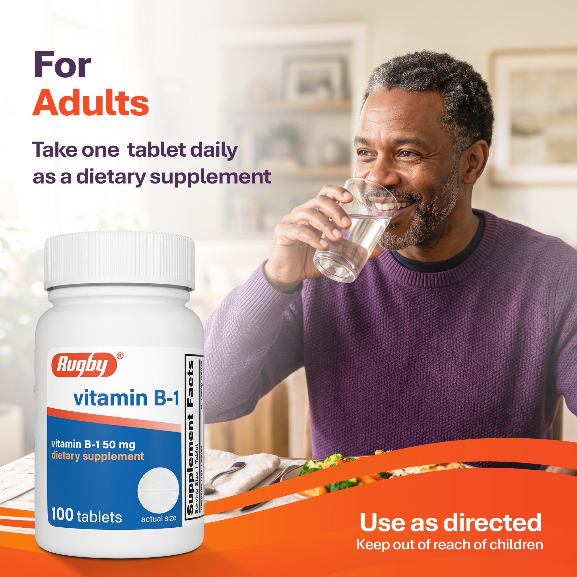 Rugby Vitamin B-1, 50 mg Dietary Supplement, 100 Count (1-Pack) — Amazon image 5