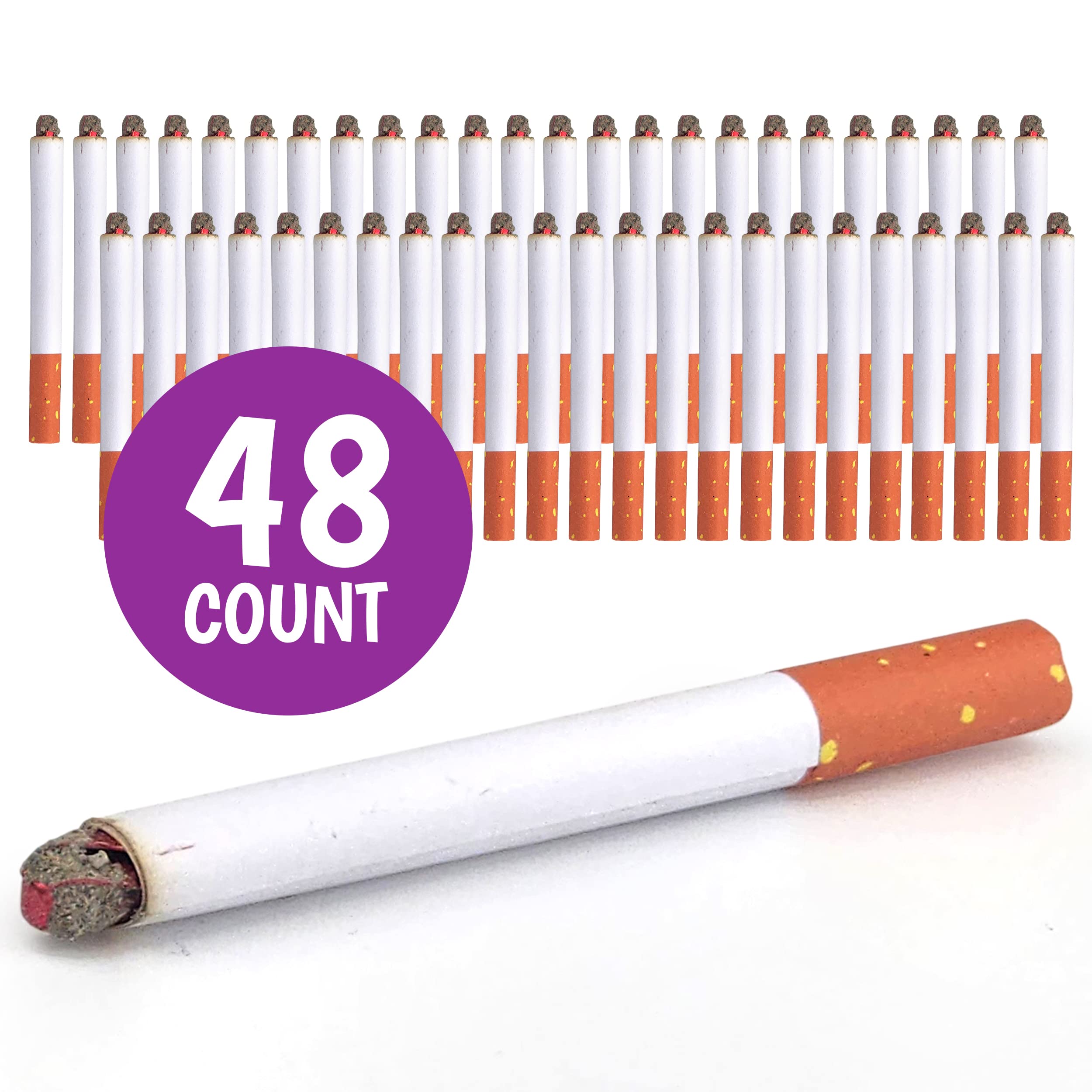 SNInc. Fake Puff Cigarettes Bulk Pack Of 48 Realistic Looking Puff Cigars :  Amazon.ae: Toys