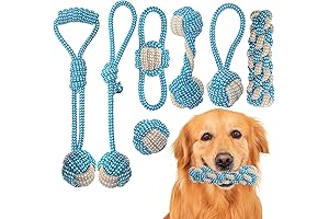 7 Pack Puppy Rope Toys-Keep Your Dog's Teeth Clean and Boredom at Bay