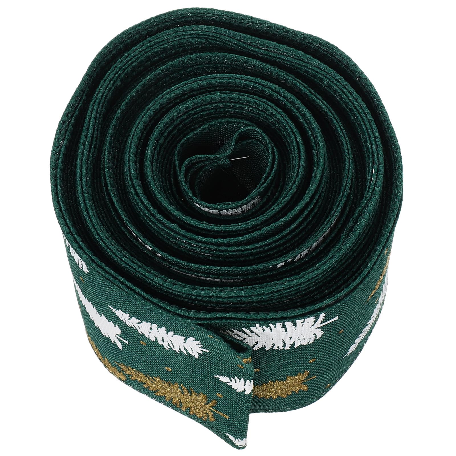 Toyvian 4 Rollen Weihnachtsband Grün aus Polyester für Selbstgemacht